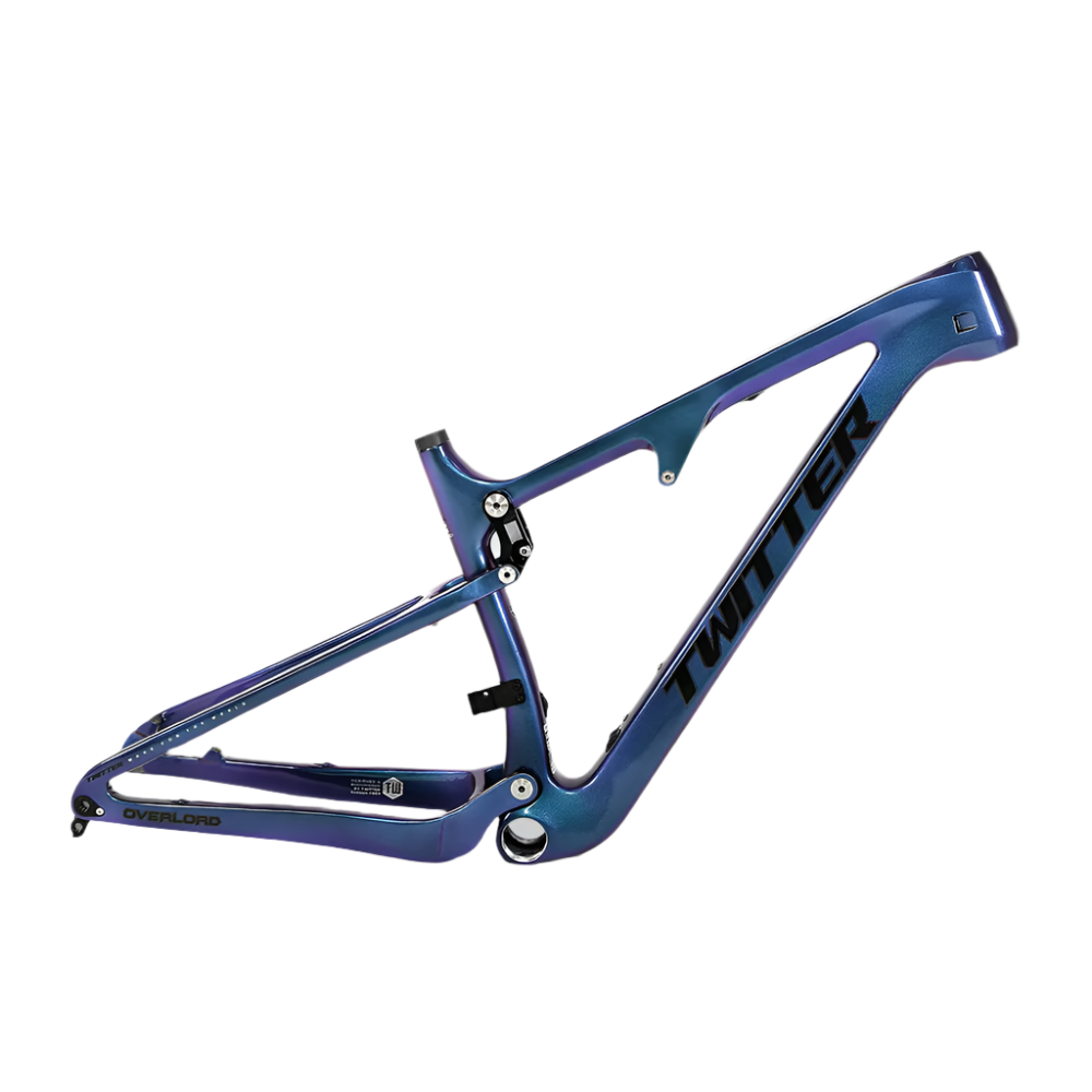 TWITTER OVERLORD Full Suspension Carbon MTB Frame – T800 Mix, 29"/27.5", AM, with ROCKSHOX MNR Rear SHOX-6