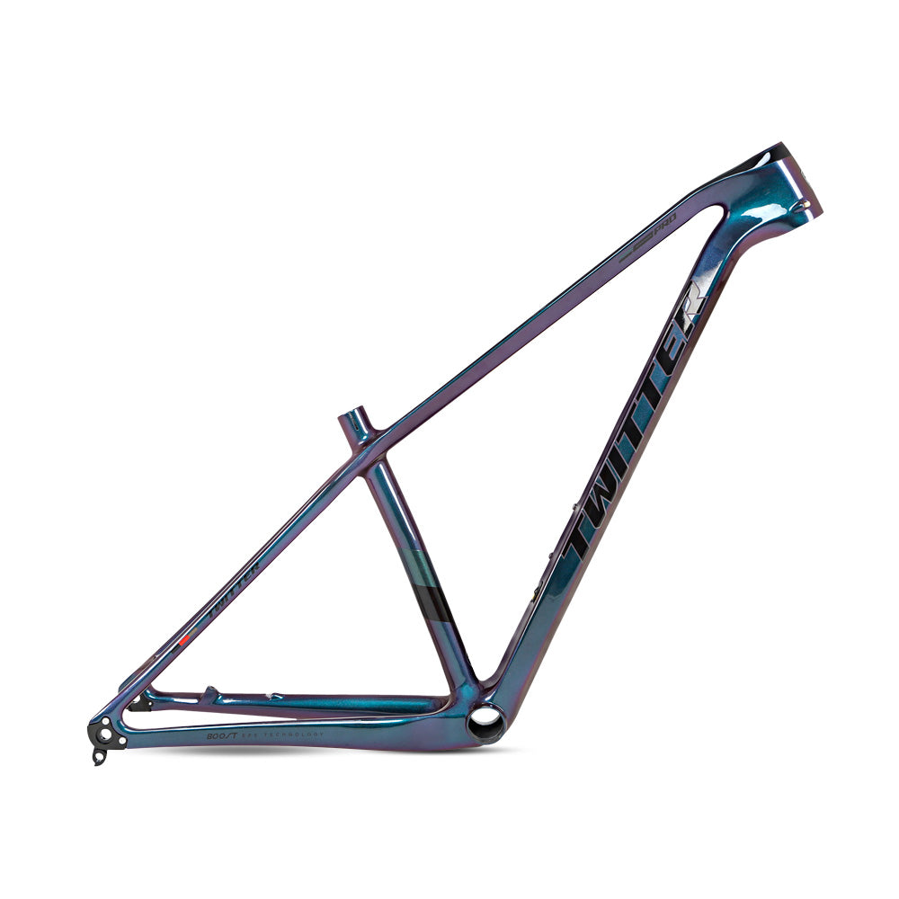 TWITTER WARRIOR Pro Carbon MTB Frame – T900 Mix, 29"/27.5", XC Racing, Gloss+UV Decals-2
