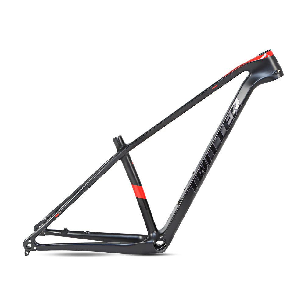 TWITTER WARRIOR Pro Carbon MTB Frame – T900 Mix, 29"/27.5", XC Racing, Gloss+UV Decals-5