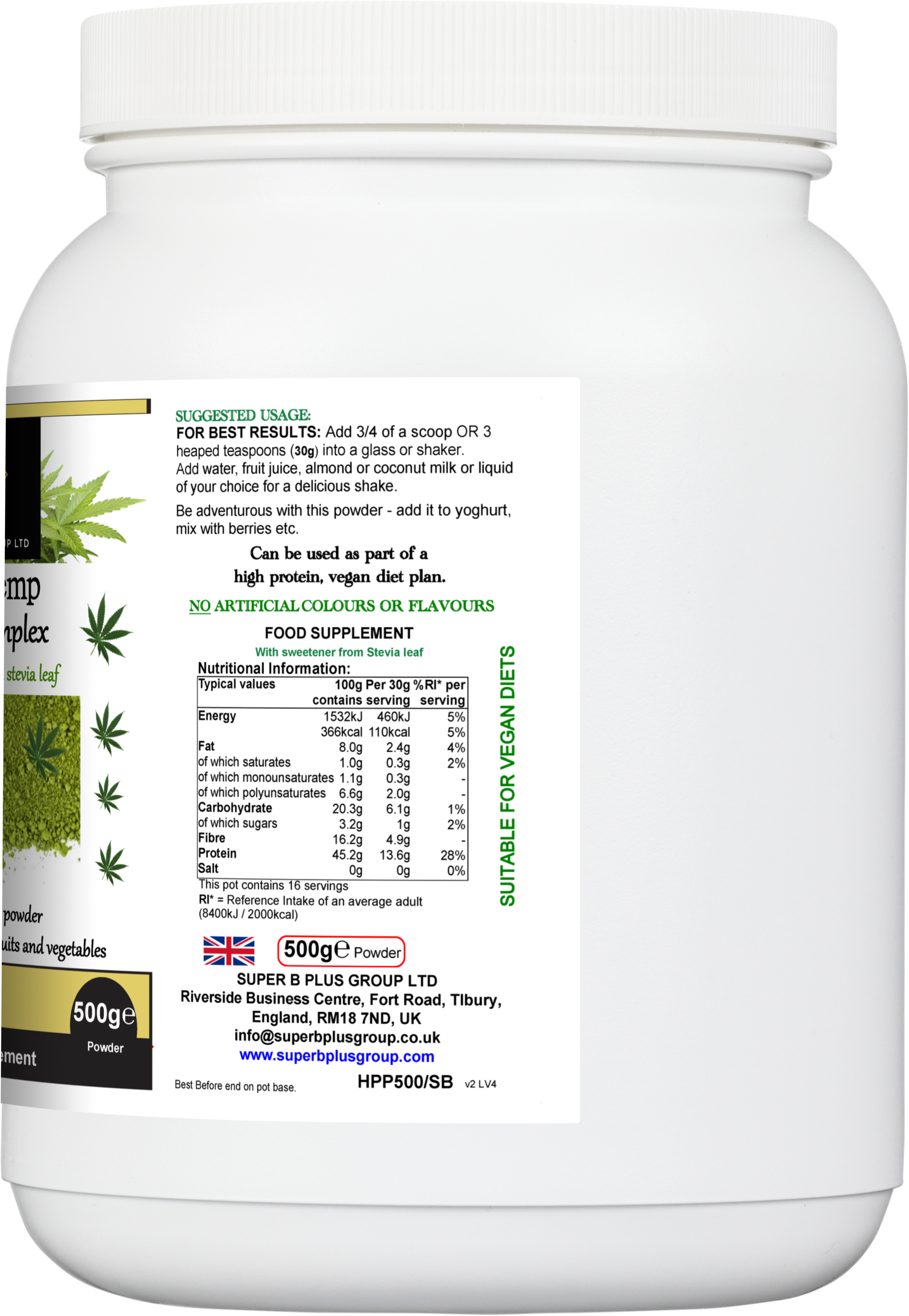 Super Hemp Protein Complex-1