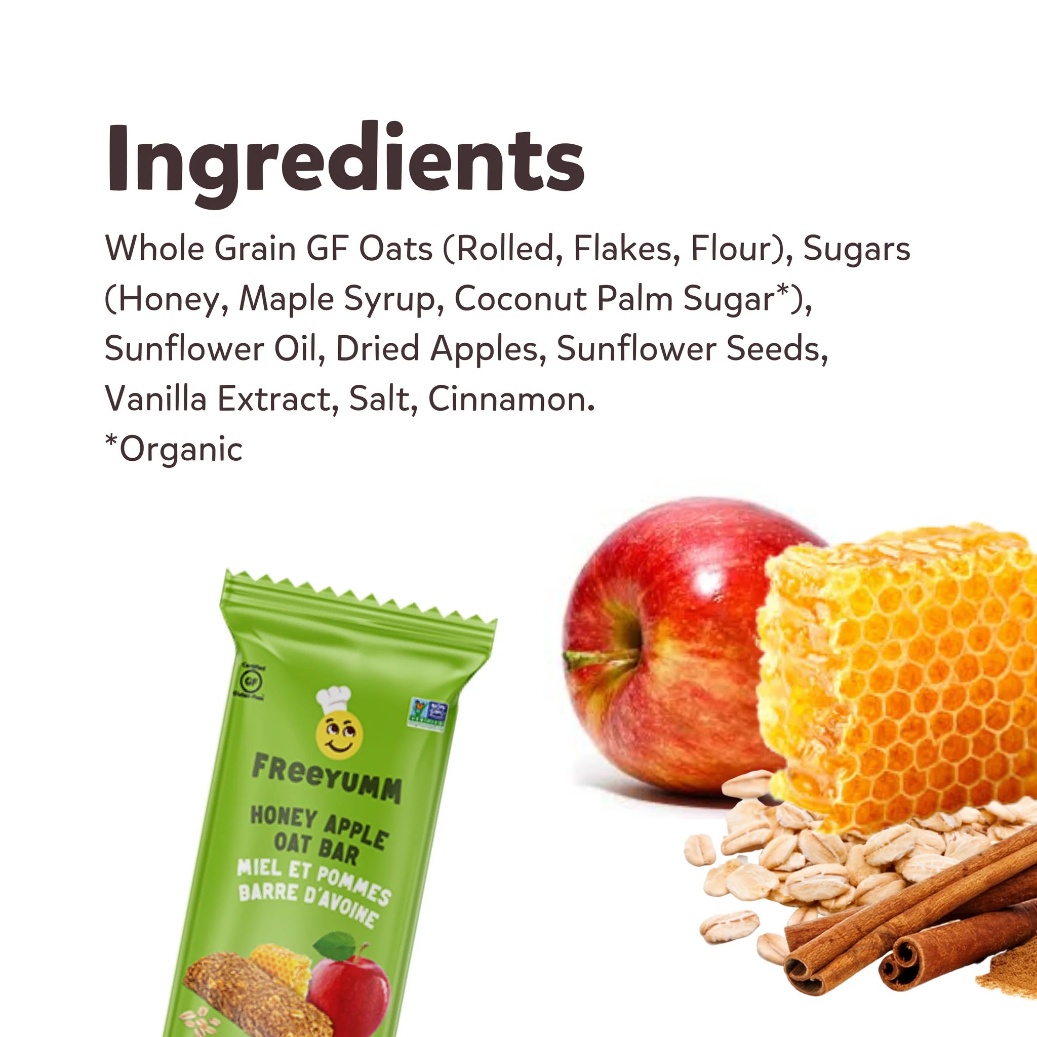 FreeYumm Honey Apple Soft Baked Bars