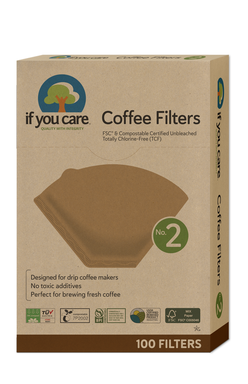 If You Care #2 Cone Brown Coffee Filter (1x100 CT)