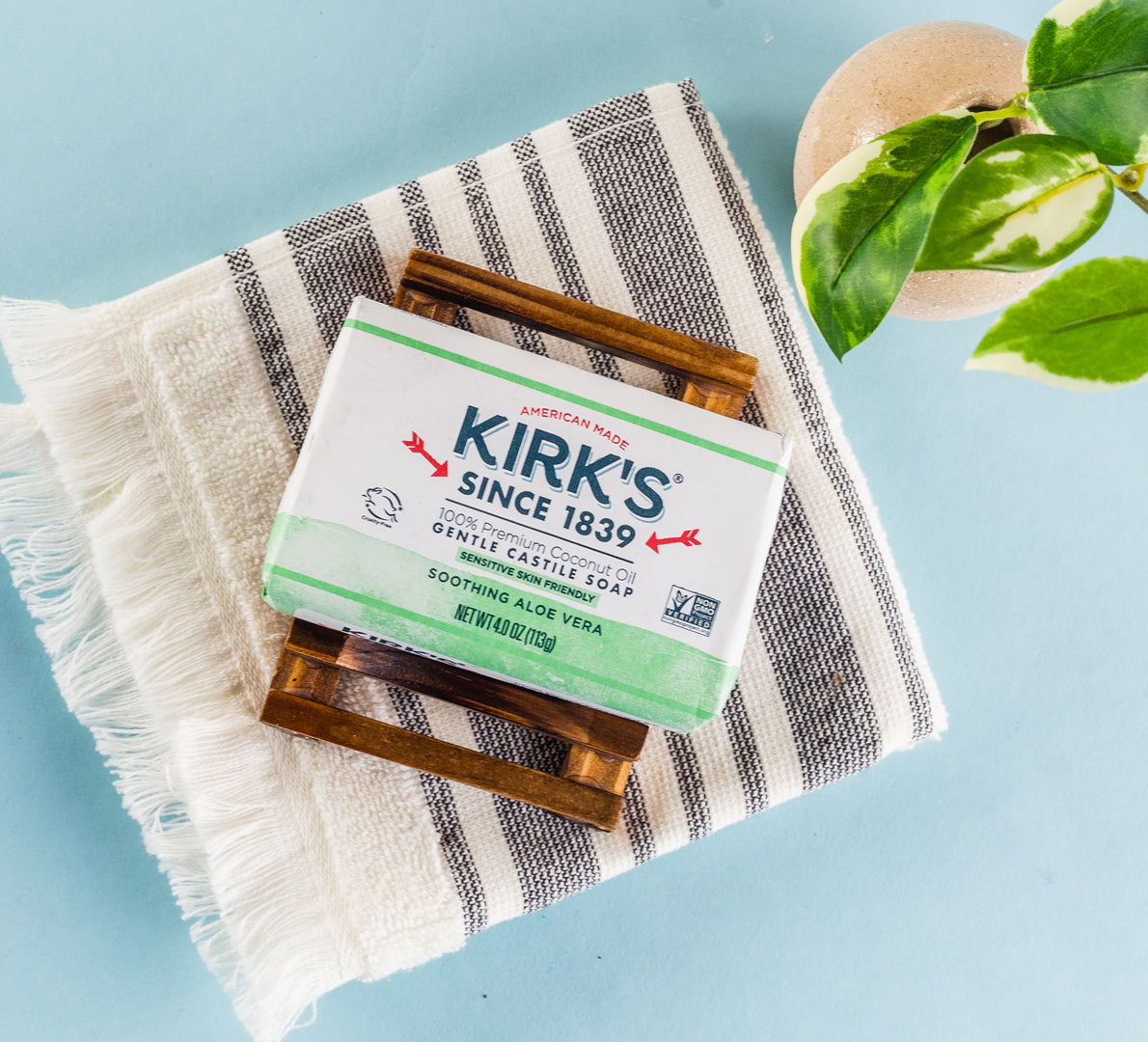 Kirk's Soothing Aloe Vera Traditional Castile Bar Soap