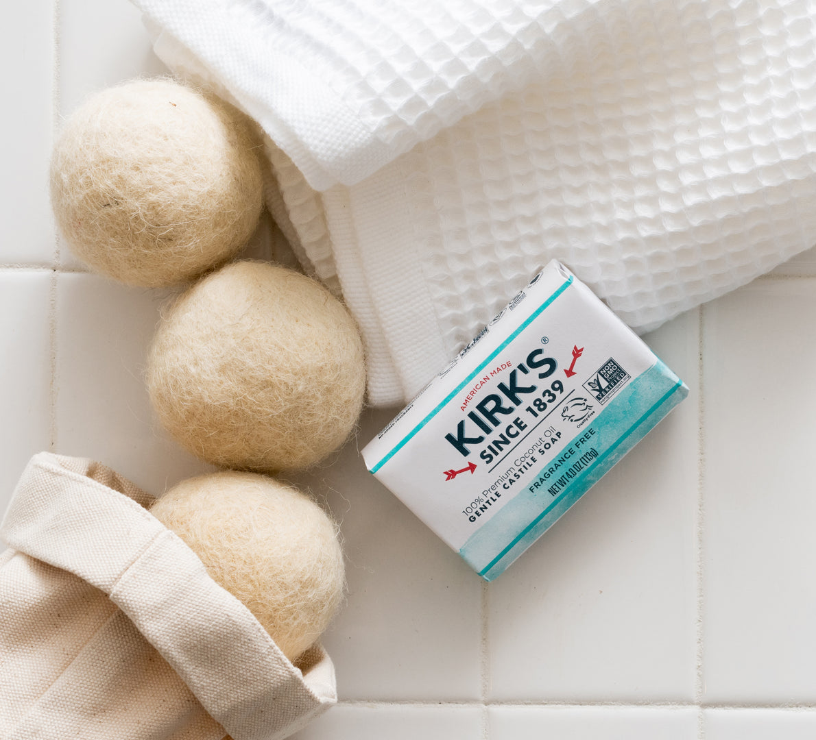 Fragrance Free Traditional Castile Bar Soap 3 Pack