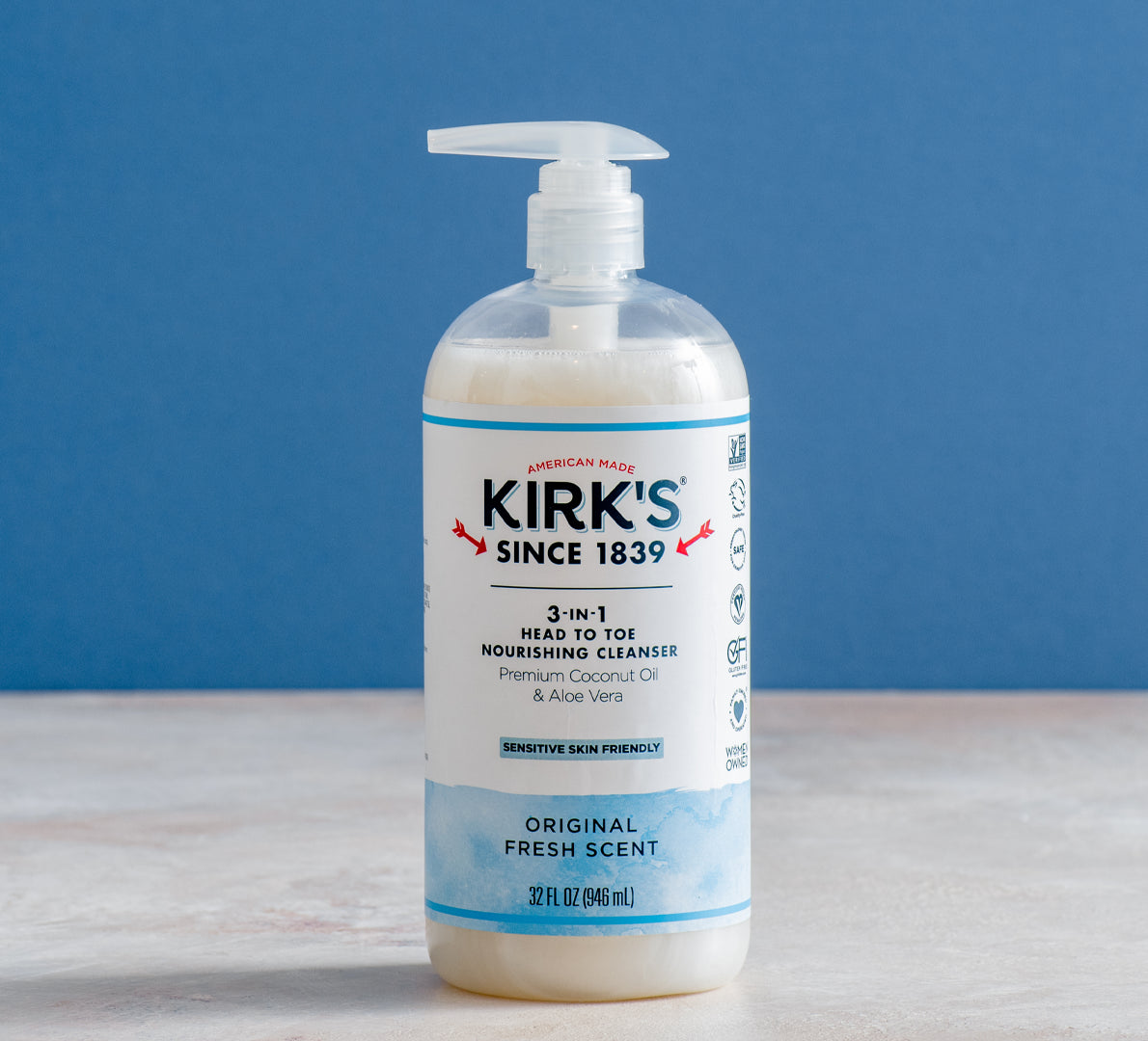 Kirk's 3-in-1 Head to Toe Nourishing Cleanser Original Fresh Scent