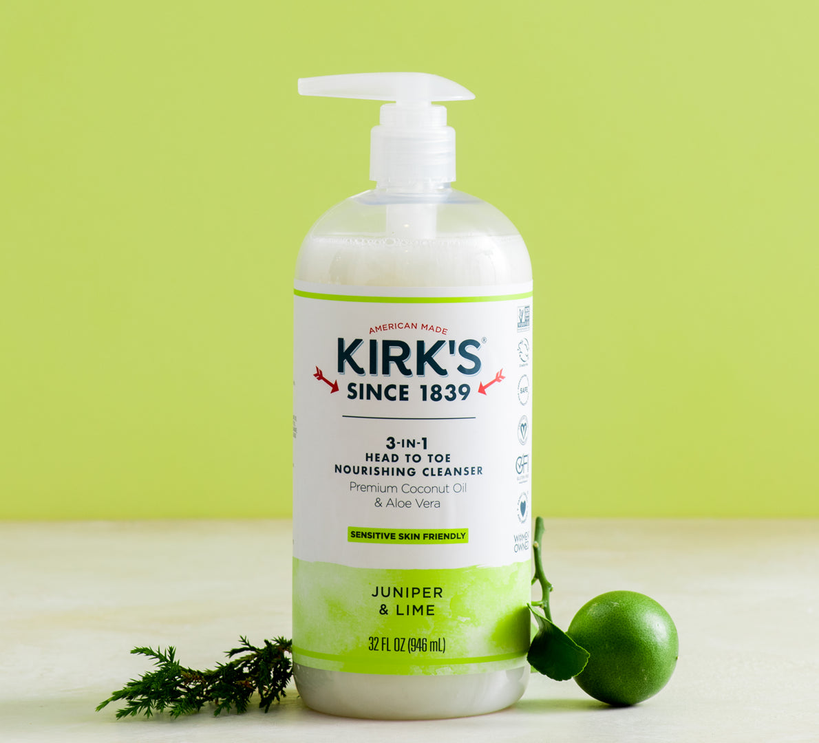 Juniper & Lime 3-in-1 Head to Toe Nourishing Cleanser 32 Oz