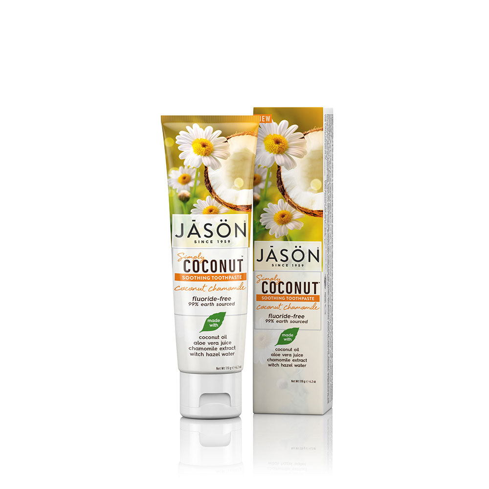 JĀSÖN® Simply Coconut® Soothing Toothpaste Coconut Chamomile 4.2 OZ