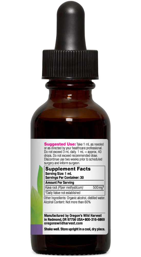 Oregon's Wild Harvest Kava Extract, 1 oz
