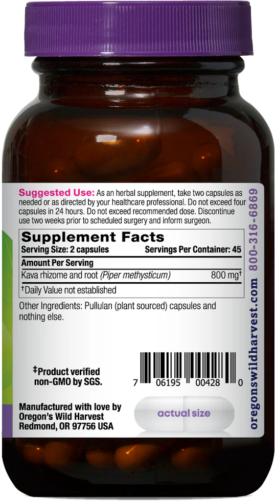 Oregon's Wild Harvest Kava, 90 ct