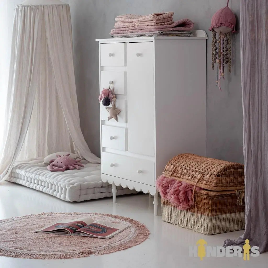 Chest of drawers for children's room "BABUSHKA", white-4