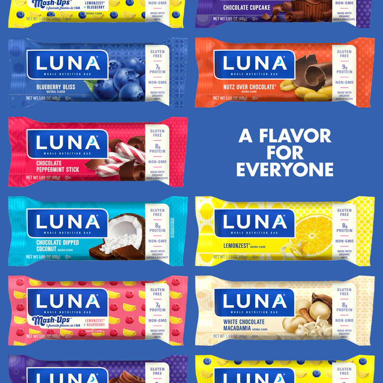 LUNA Bar Blueberry Bliss Flavor (15x1.69 Oz)