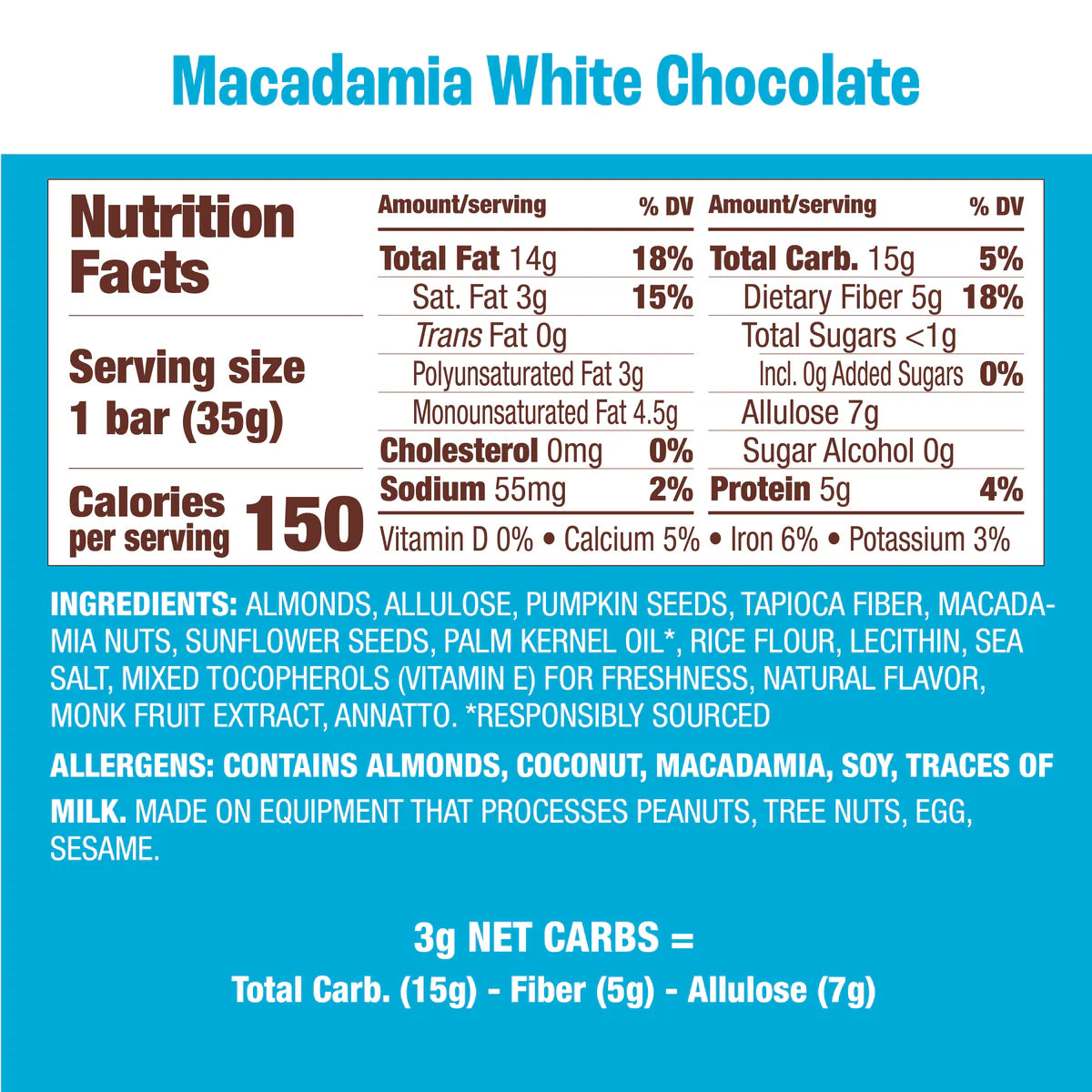 Munk Pack Macadamia White Chocolate Nut & Seed Bar ( 12 X 1.23 OZ )
