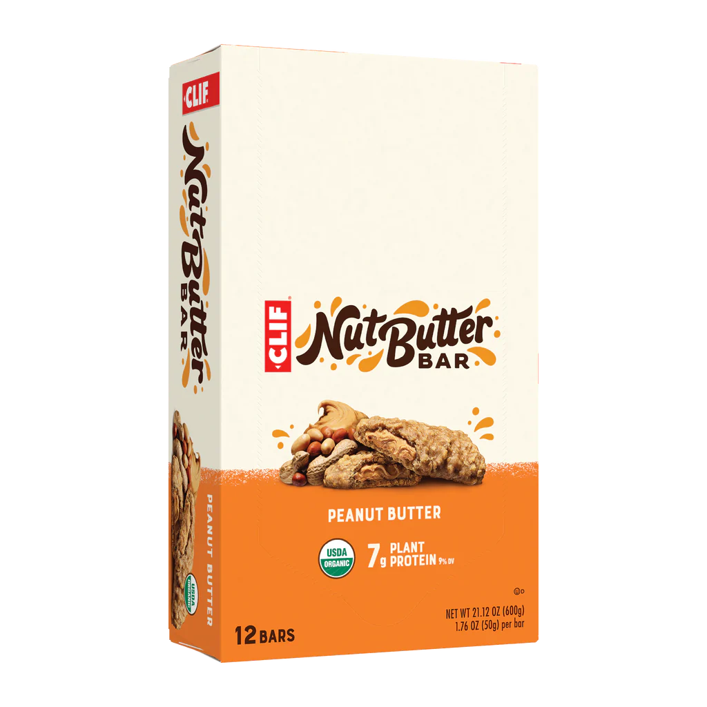 CLIF BAR NUT BUTTER BARS - PEANUT BUTTER 12 count