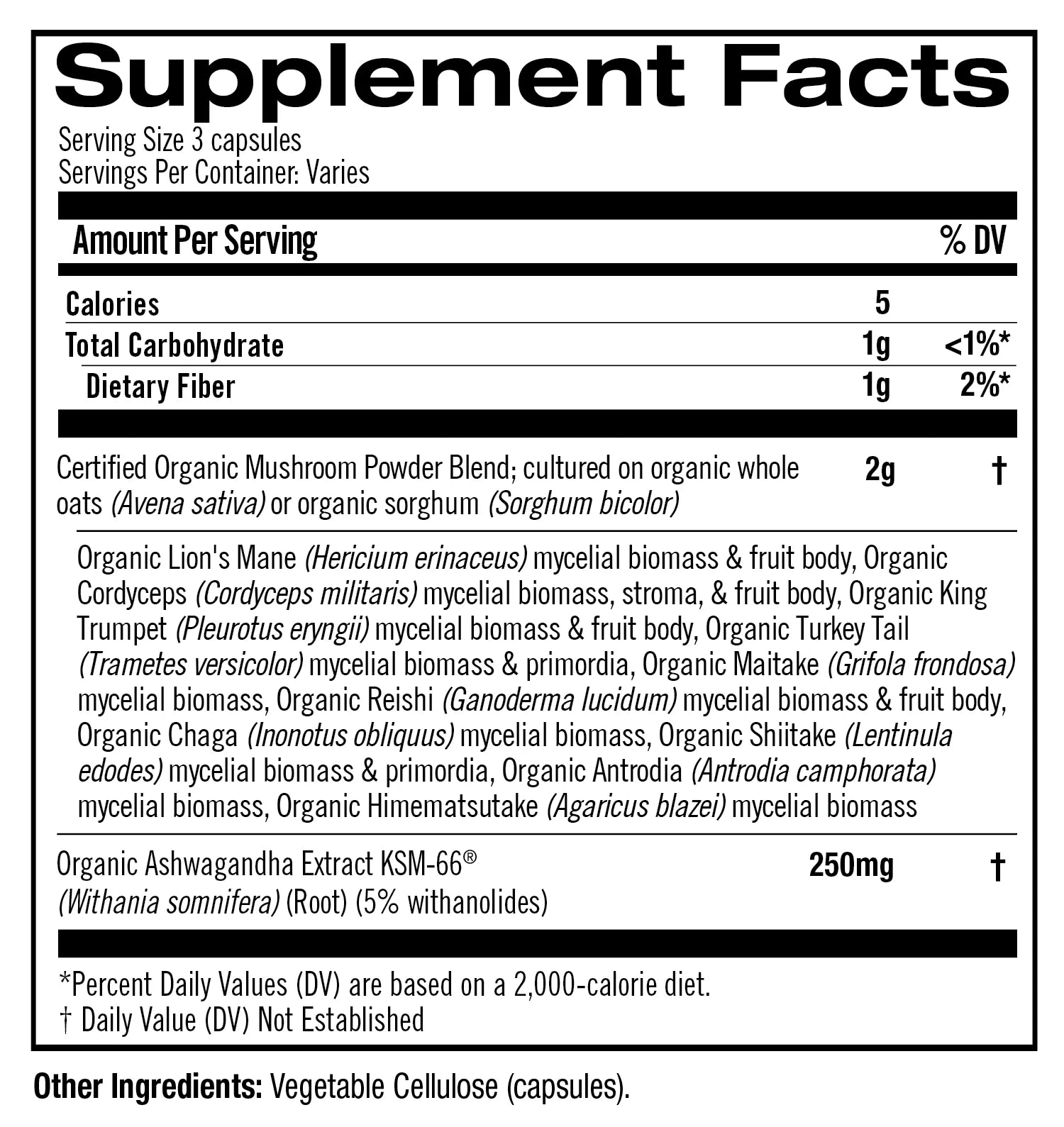 Om Master Blend Mushroom Capsules, 84 ct