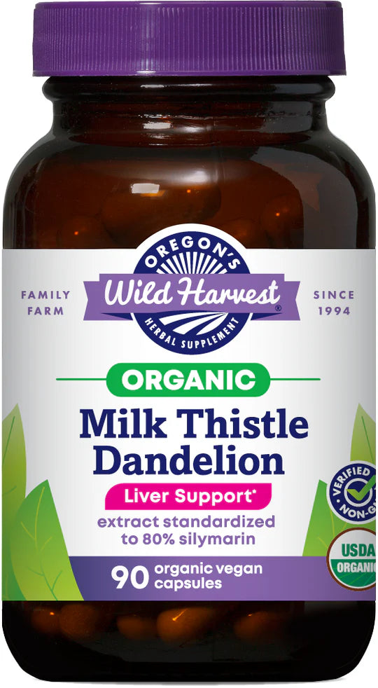 Oregon's Wild Harvest Organic Milk Thistle Dandelion, 90 ct