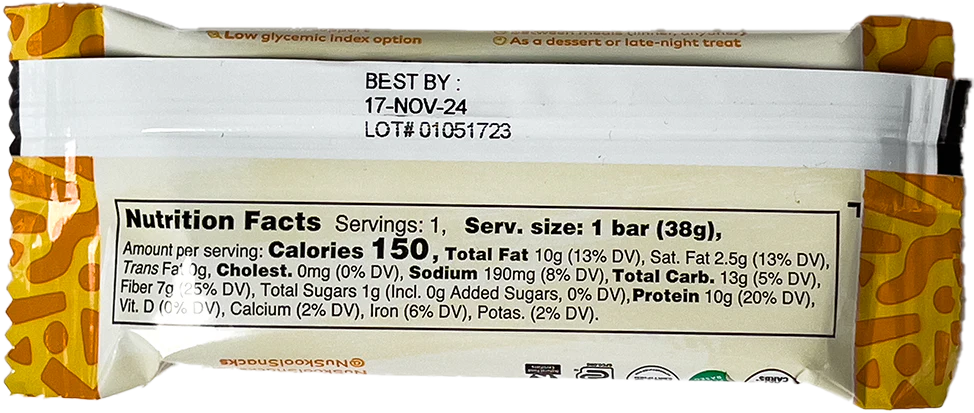 NuSkool Caramel Sea Salt Krunch Bars