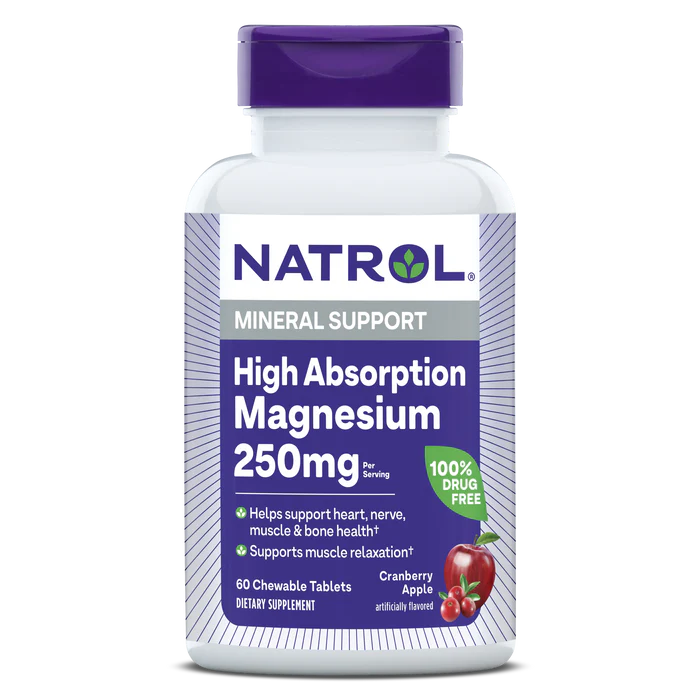 Natrol Magnesium High Absorption Chewable Tablets