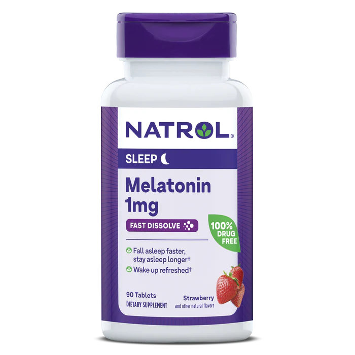 Natrol Melatonin Fast Dissolve Strawberry Tablets - 1mg