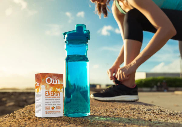 Om Energy+ Citrus Orange Mushroom Drink Mix, 10 ct