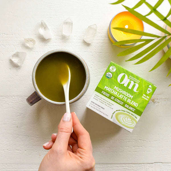 Om Mushroom Matcha Latte Blend Box of 10