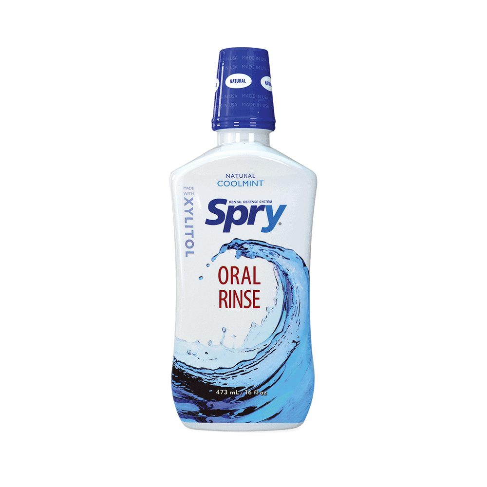 Spry Oral Rinse Cool Mint 16 oz