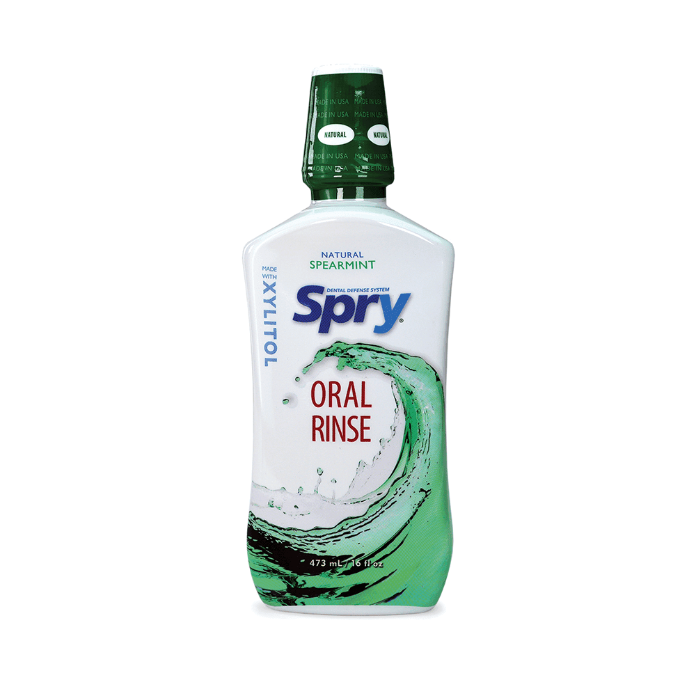 Spry Oral Rinse Spearmint 16 oz