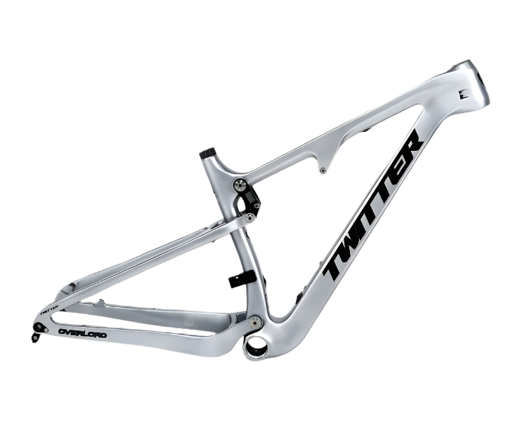 TWITTER OVERLORD Full Suspension Carbon MTB Frame – T800 Mix, 29"/27.5", AM, with ROCKSHOX MNR Rear SHOX-5