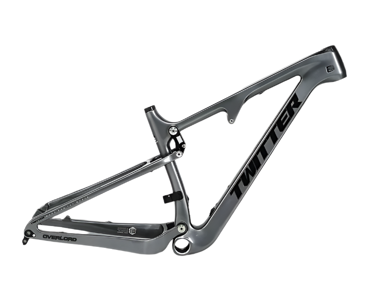TWITTER OVERLORD Full Suspension Carbon MTB Frame – T800 Mix, 29"/27.5", AM, with ROCKSHOX MNR Rear SHOX-4