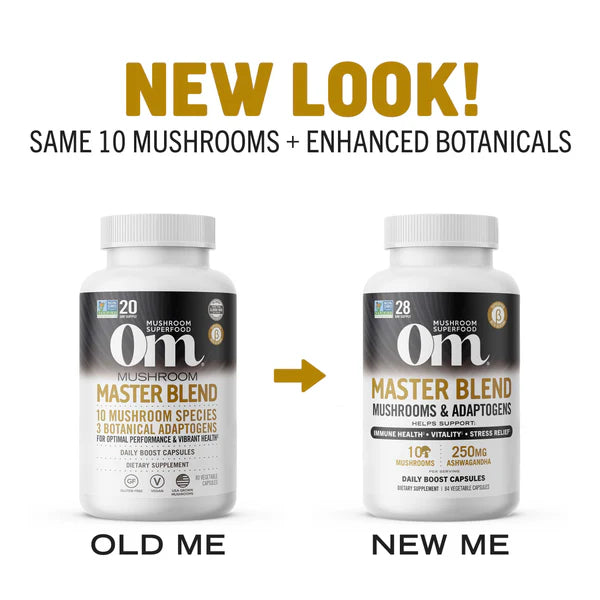 Om Master Blend Mushroom Capsules, 84 ct