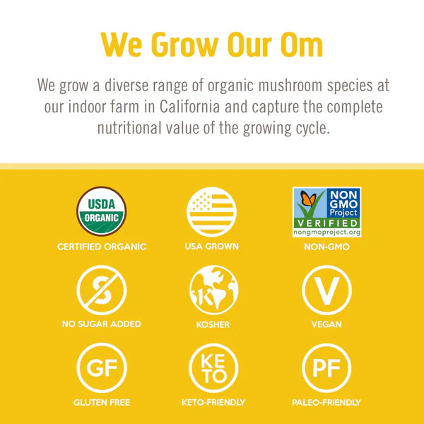 Om Lion's Mane Organic Mushroom Powder 3.5 oz