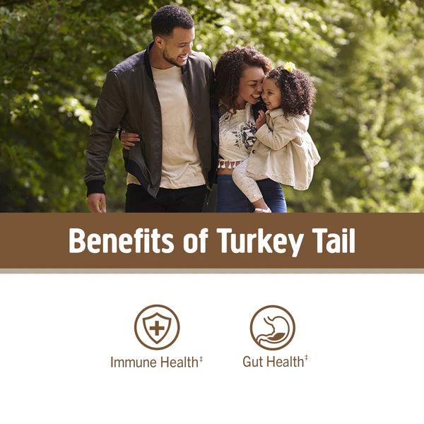 Om Turkey Tail Mushroom Capsules, 90 ct