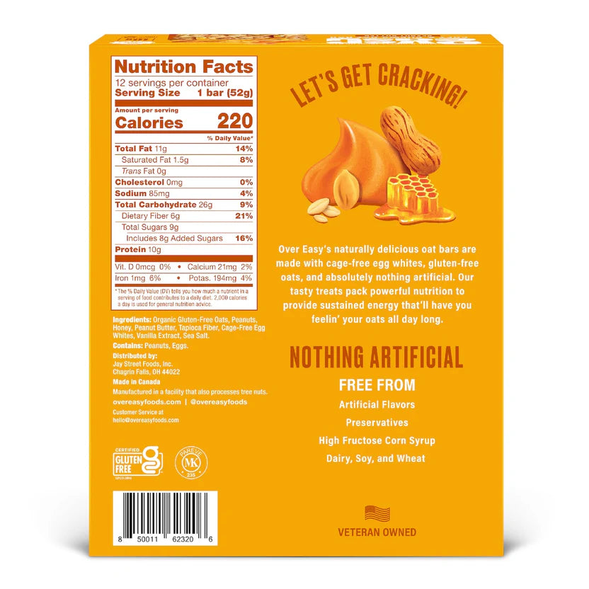 Over Easy Peanut Butter Protein Bar