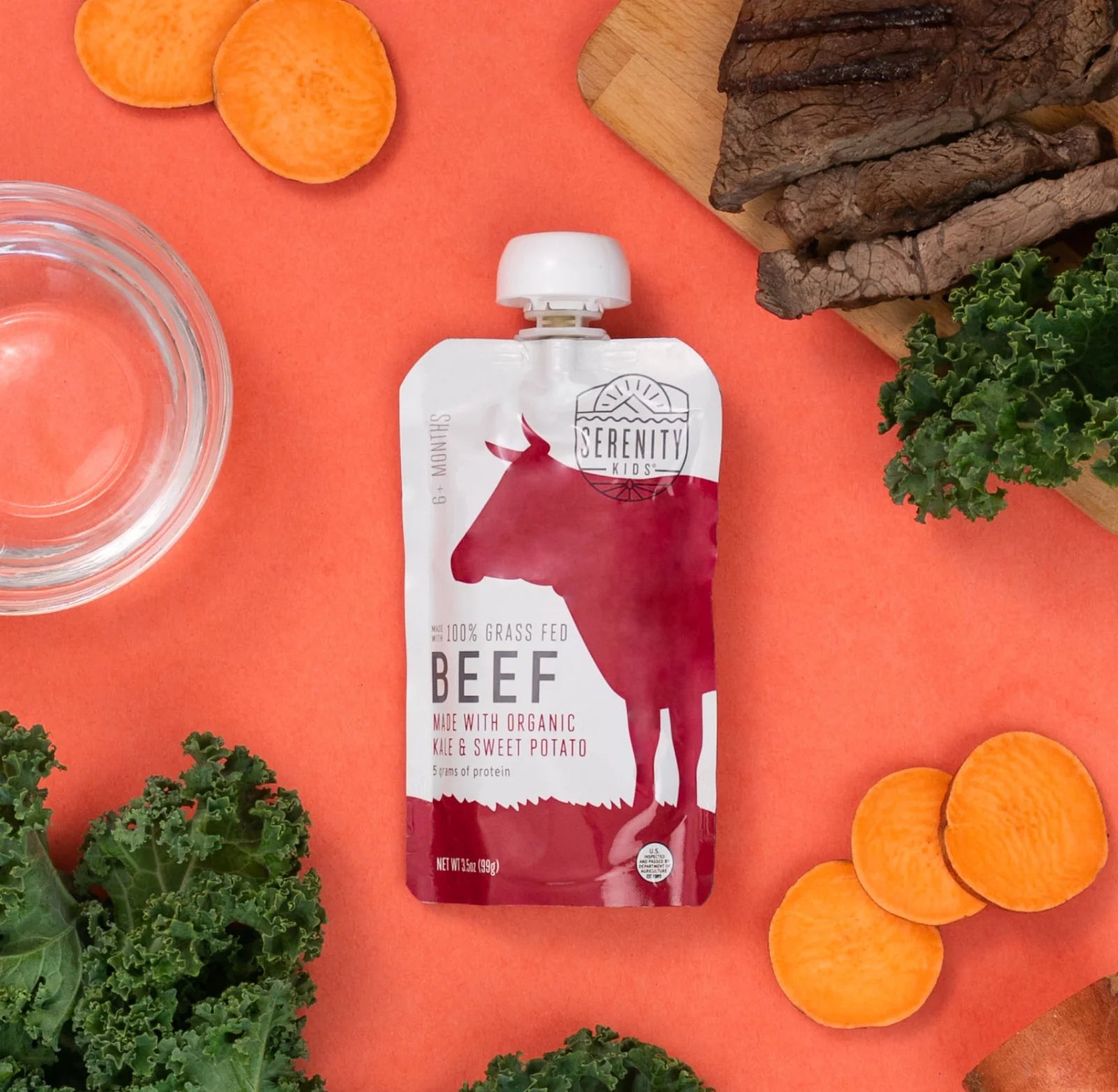 Serenity Kids Grass Fed Beef with Organic Kale & Sweet Potato