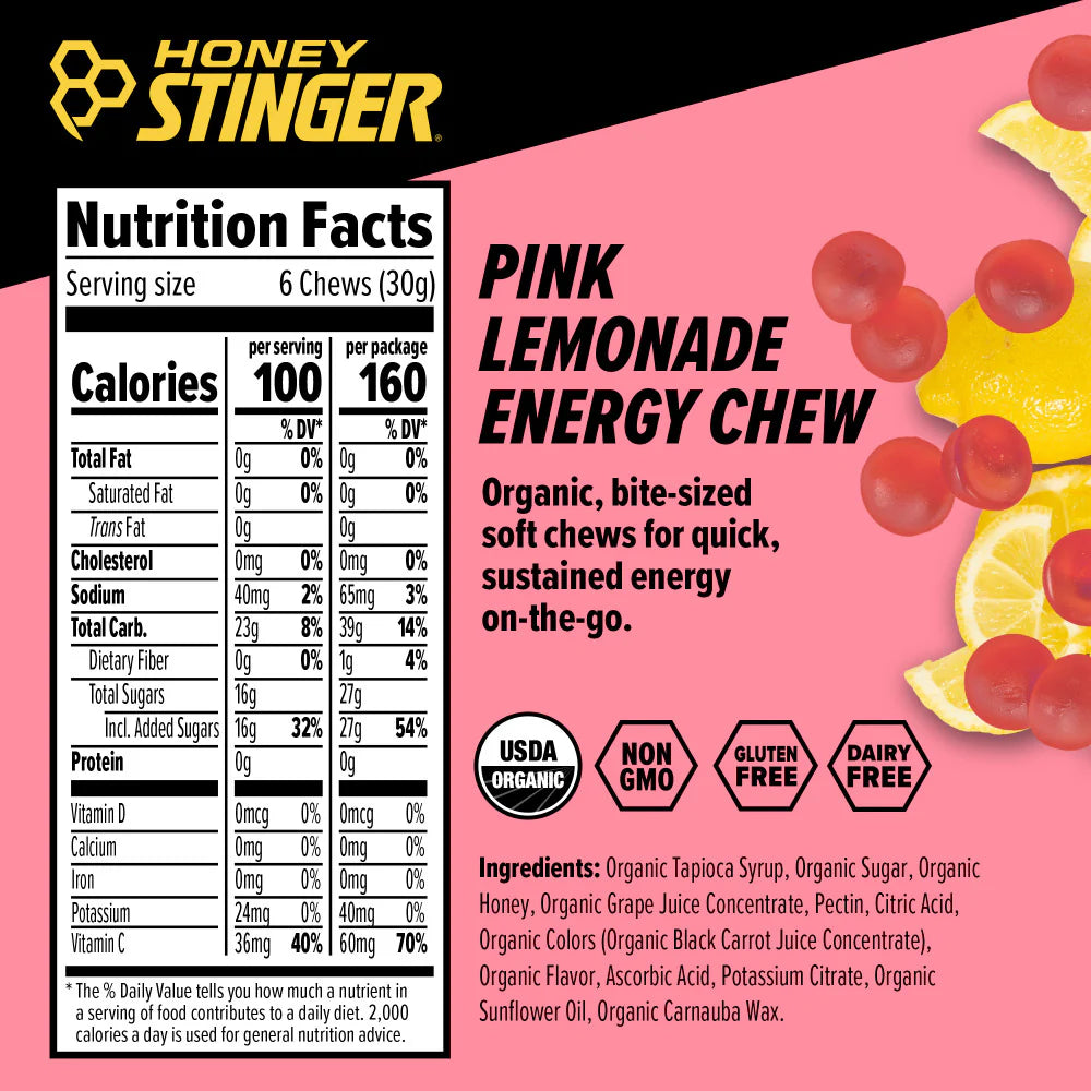 Honey Stinger Pink Lemonade Energy Chews