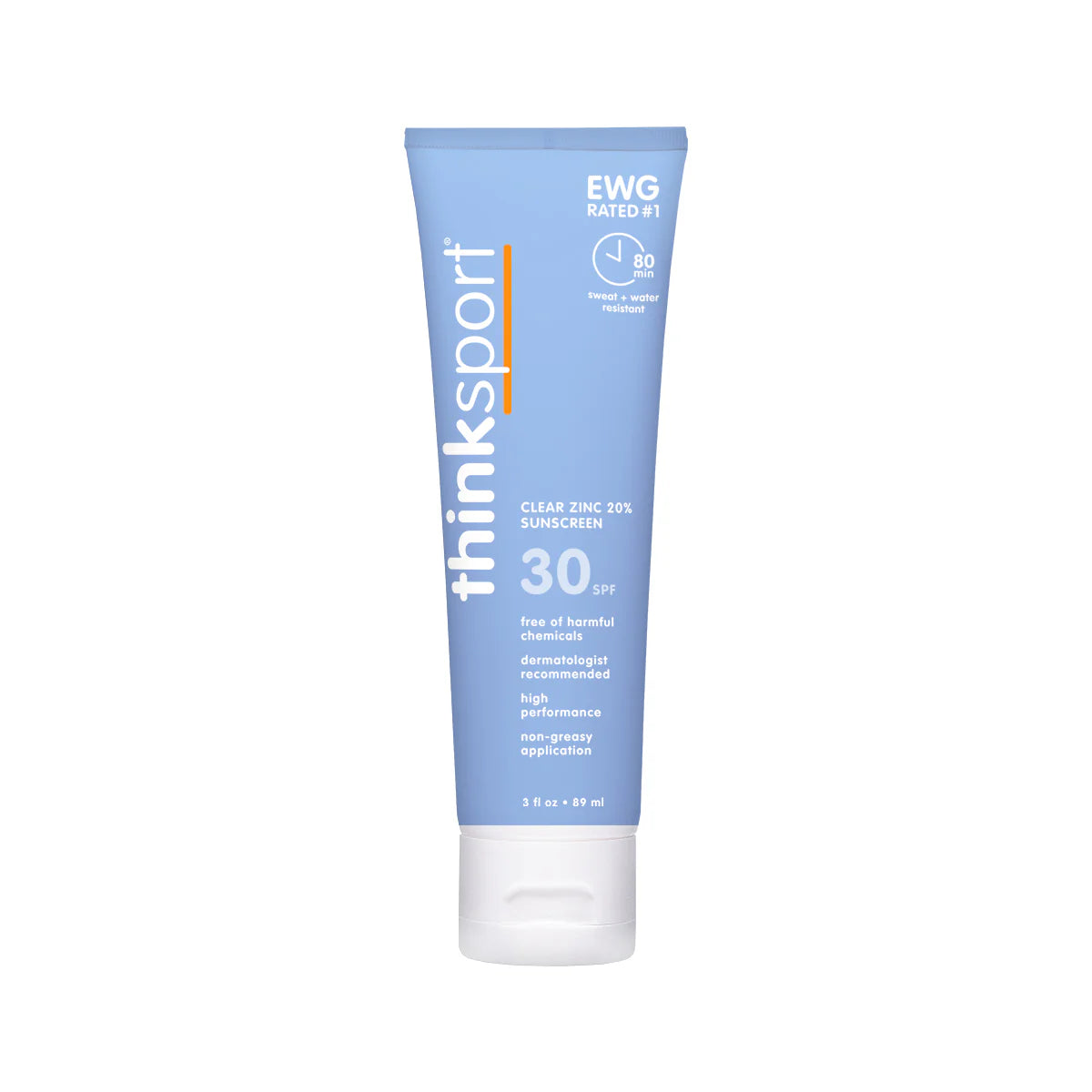 Thinksport SPF30 Clear Zinc Sunscreen 3 oz