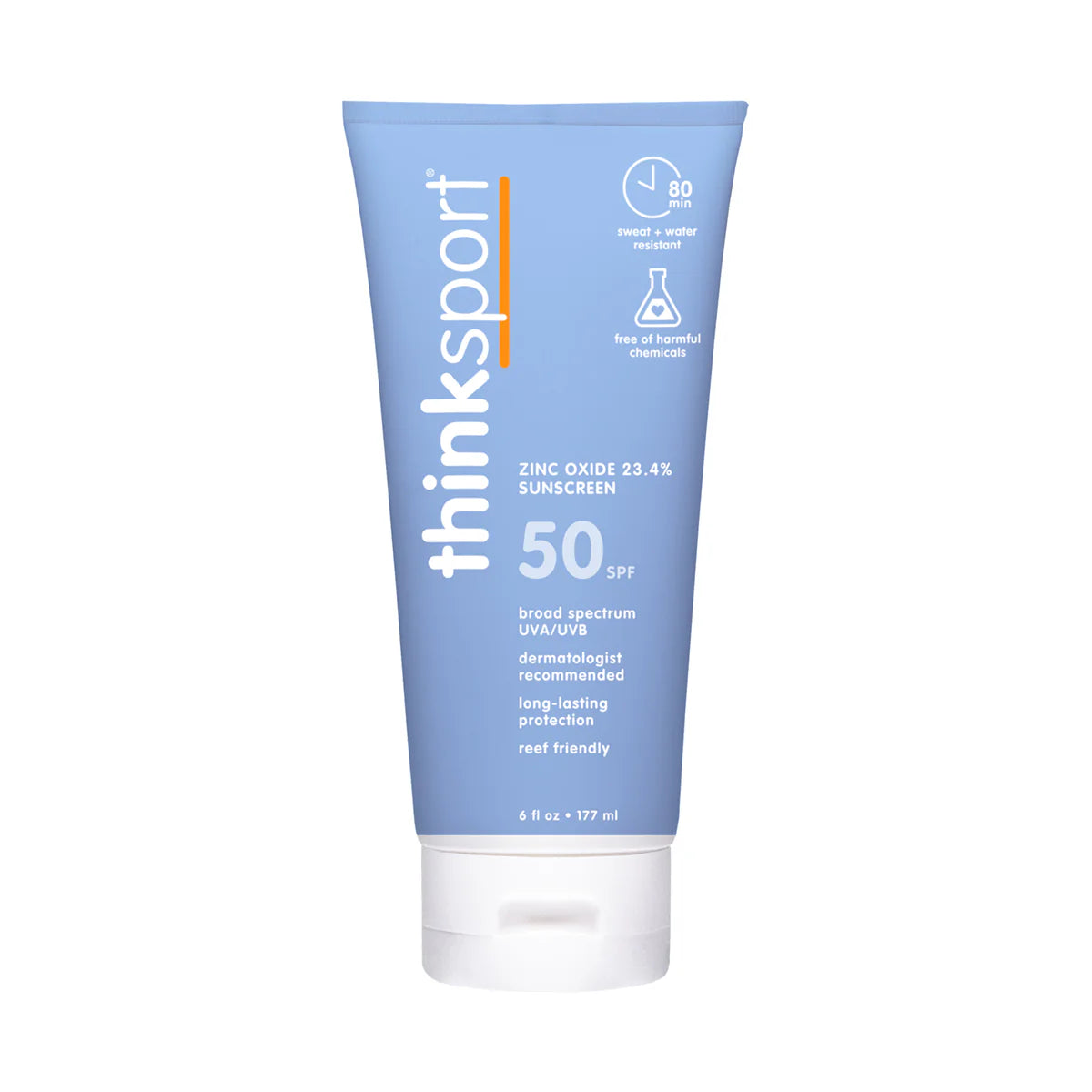 Thinksport Safe Sunscreen SPF 50+ Family Size 6oz