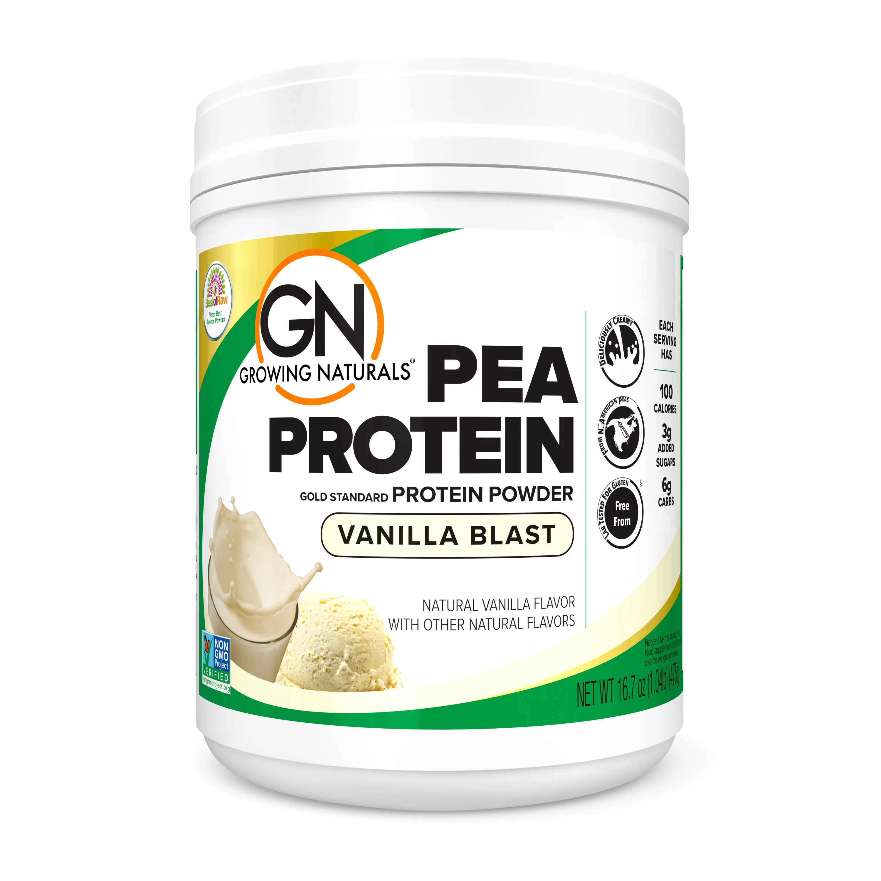 Non-GMO Pea Protein Powder Vanilla Blast