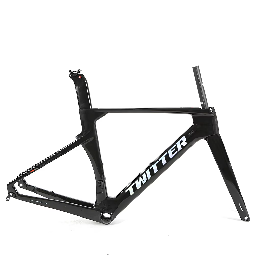 TWITTER R10-C Carbon Road Frame Set – T800, 700C, Aero Design, Gloss+UV Decals-1