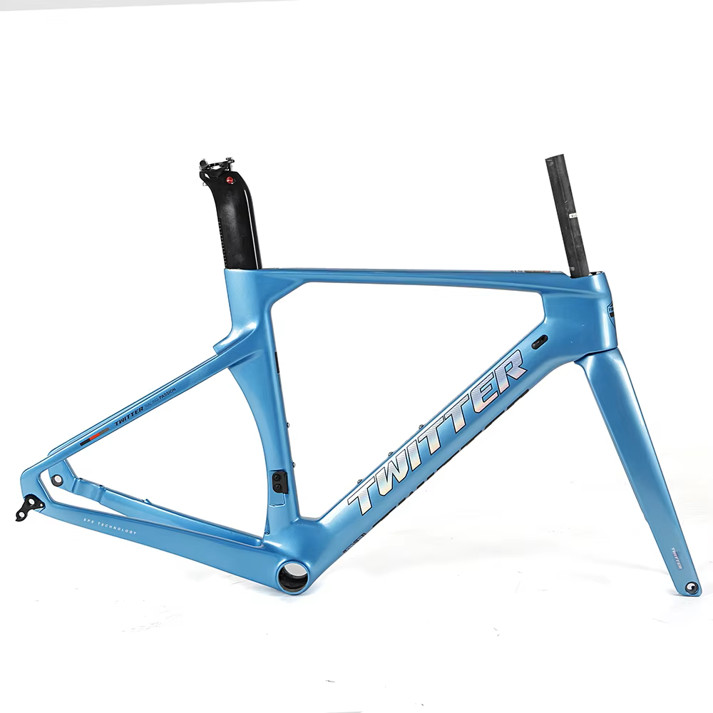 TWITTER R10-C Carbon Road Frame Set – T800, 700C, Aero Design, Gloss+UV Decals-5