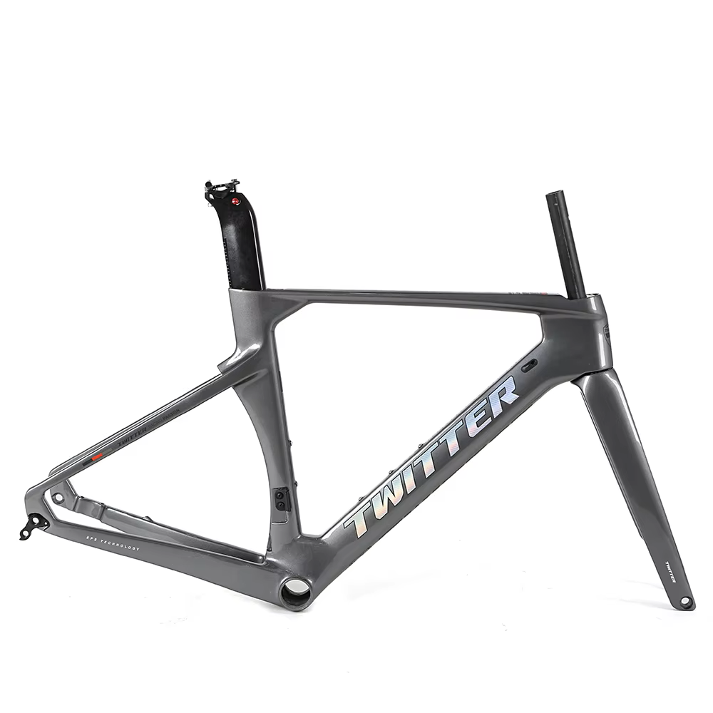 TWITTER R10-C Carbon Road Frame Set – T800, 700C, Aero Design, Gloss+UV Decals-2