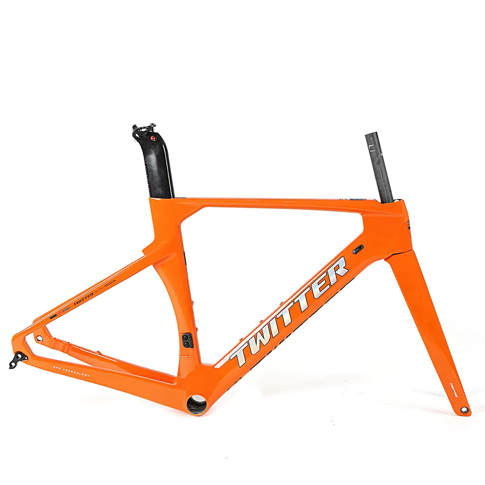 TWITTER R10-C Carbon Road Frame Set – T800, 700C, Aero Design, Gloss+UV Decals-4