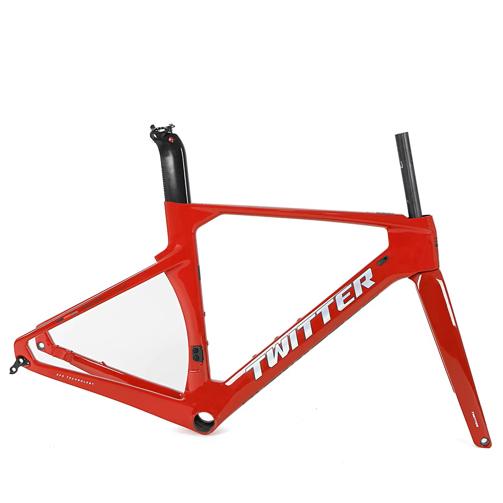 TWITTER R10-C Carbon Road Frame Set – T800, 700C, Aero Design, Gloss+UV Decals-0