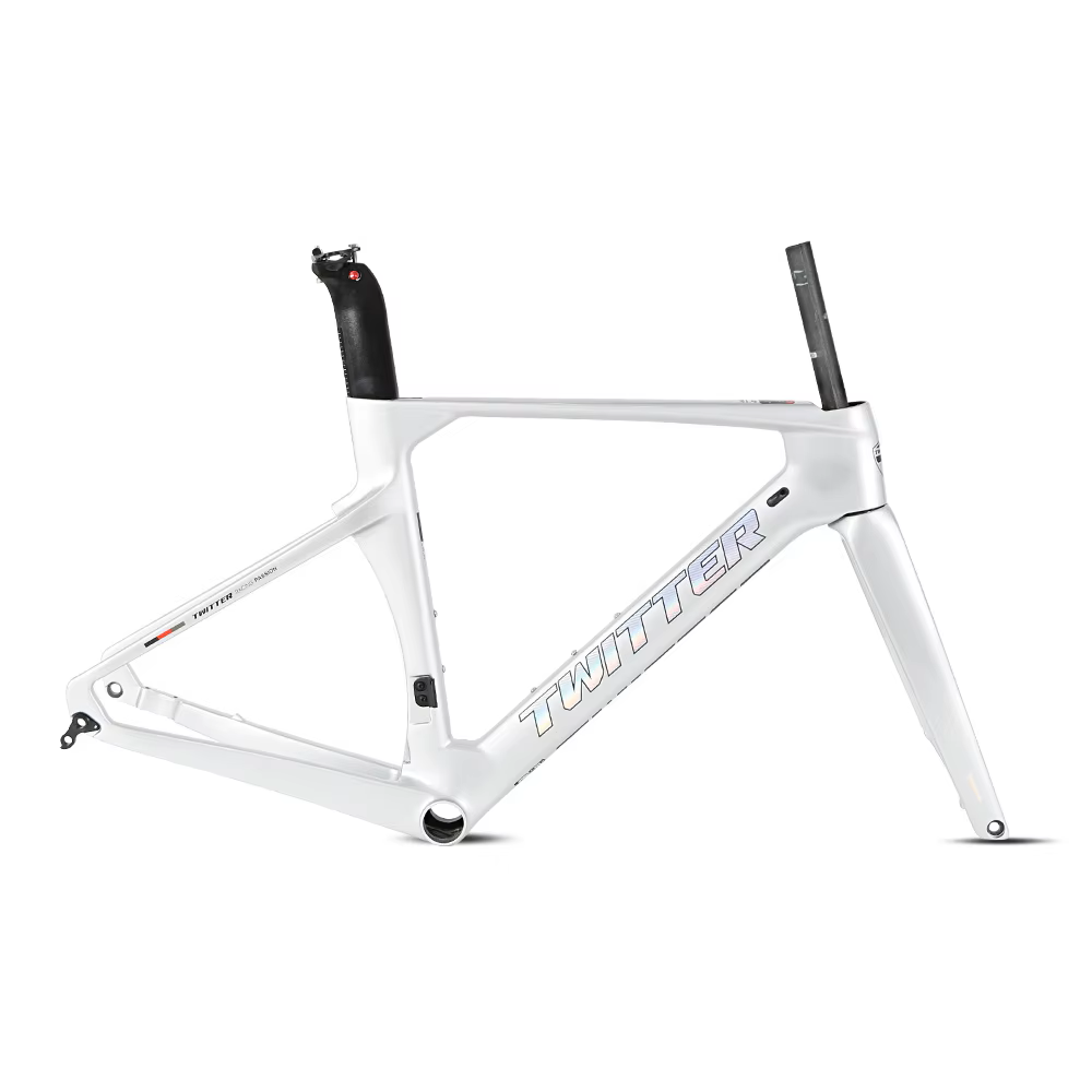 TWITTER R10-C Carbon Road Frame Set – T800, 700C, Aero Design, Gloss+UV Decals-7