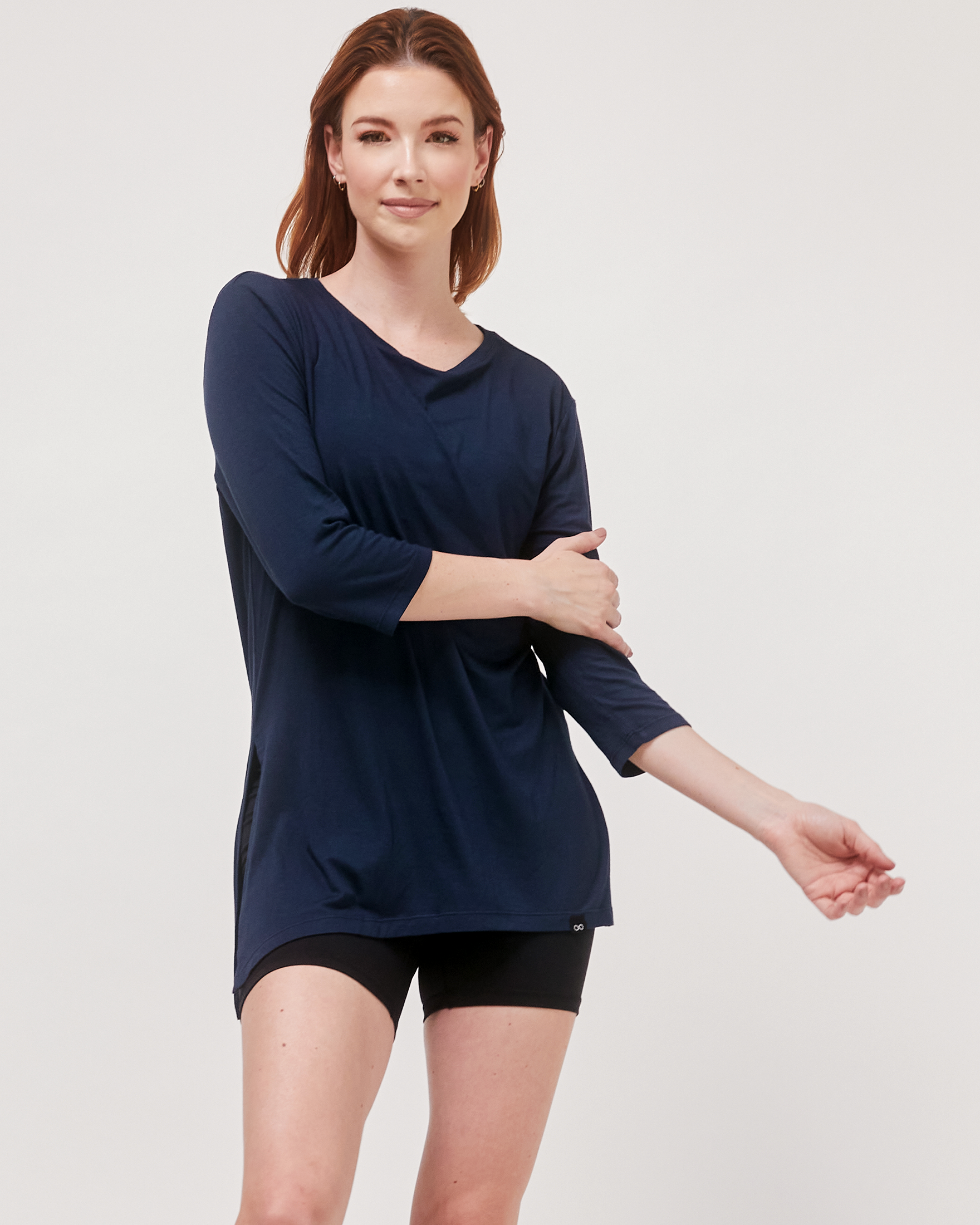 Anen Side Tie 3/4 Sleeve Top-22