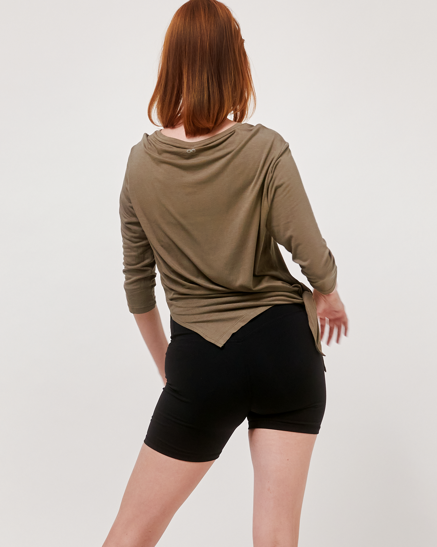 Anen Side Tie 3/4 Sleeve Top-12