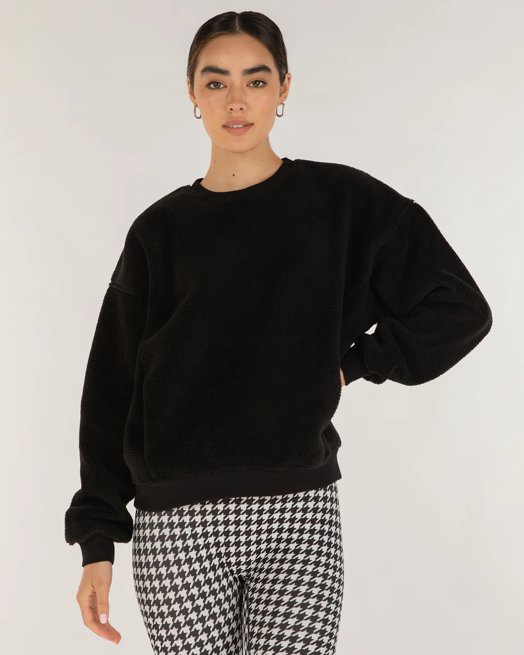Teddy Sherpa Sweatshirt Micro-Fleece Lined