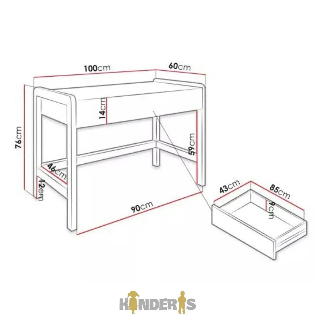 Desk for children's room "VICTOR"-4