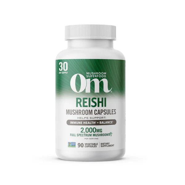 Om Reishi Mushroom Capsules, 90 ct