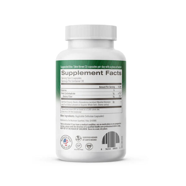 Om Reishi Mushroom Capsules, 90 ct