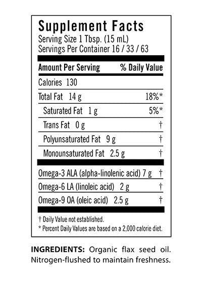 Flora Organic Flax Oil